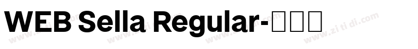 WEB Sella Regular字体转换 WEB Sella Regular字体转换